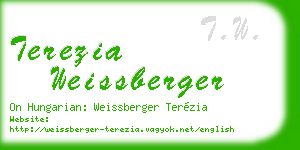 terezia weissberger business card